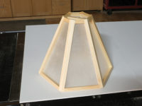 Rice paper lampshade