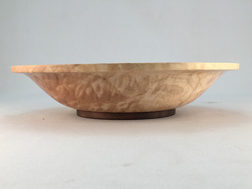 Bowl blank with inlaid foot
