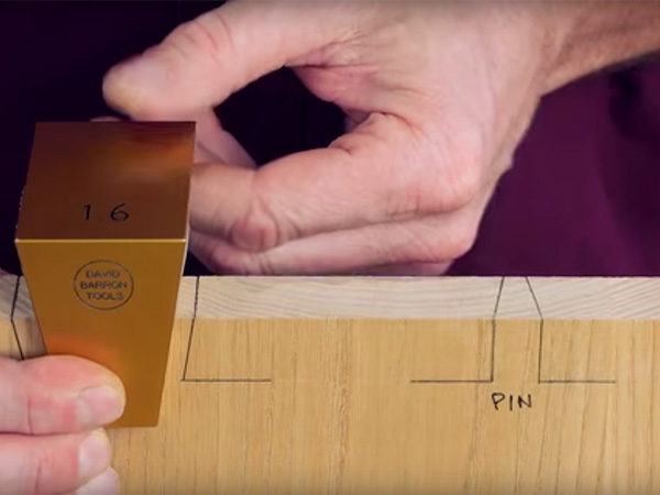 VIDEO: Using a Simple Jig to Hand Cut Dovetail Joints