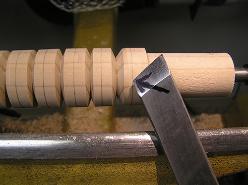 Marking skew positioning for cutting beads