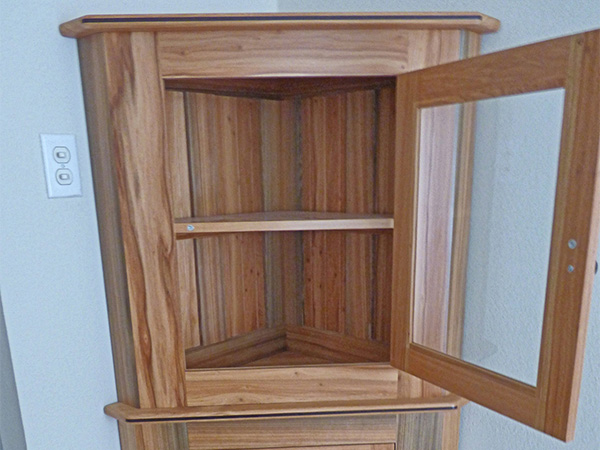 Sinker Cypress Corner Cabinet