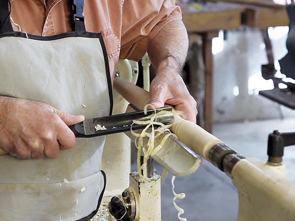 Making Spindles From “Riven” Green Wood