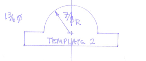 Diagram showing interior of chuck template