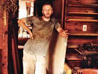 Stewart Coffin in woodworking shop