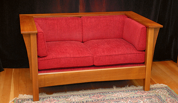 Stickley-Inspired Prairie Style Settle