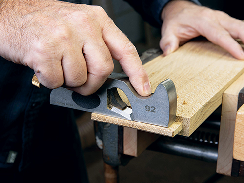 Using hand plane to clean up tenon cuts