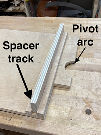 Pivoting system for adjusting drill press jig