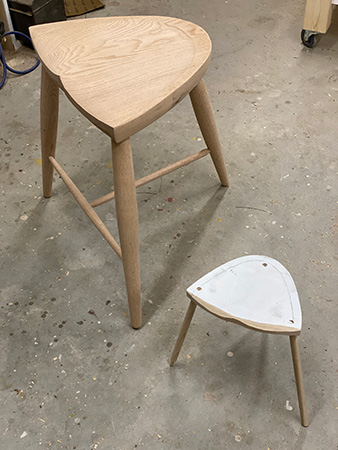 Testing stool build on small model