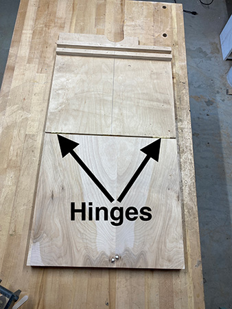 Hinges to adjust drill press jig angles
