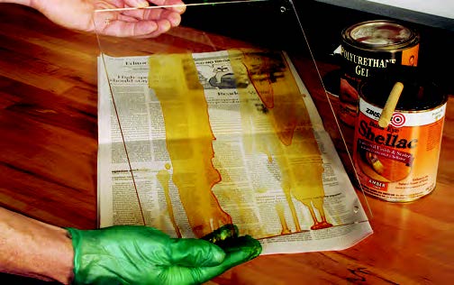 Is there a way to determine if a specific can of finish is still usable? The answer is yes: check to see if it dries properly on a sheet of plas