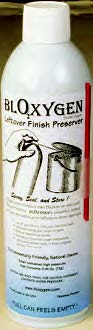 Bloxygen sprayed into an open can of finish will replace the oxygen in the can with an inert gas. This substantially stops the finish from degrading over time.
