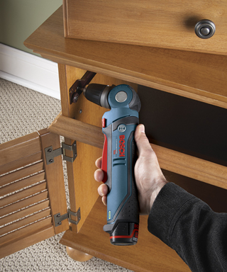 Bosch Turning Heads with PS11 12-volt Angle Drill/Driver