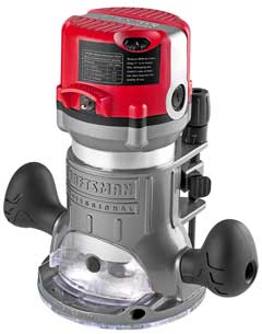 Craftsman 12.5-amp, 2.25hp Fixed-base Router