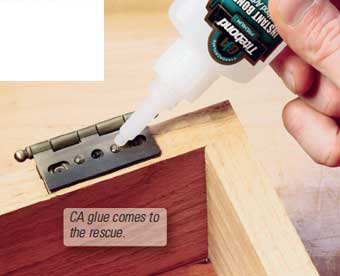 CA Glue Helps Line Up Lids
