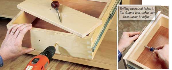 Easy-to-adjust Drawer Faces