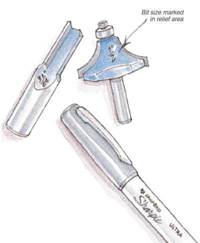 Marking Router Bits