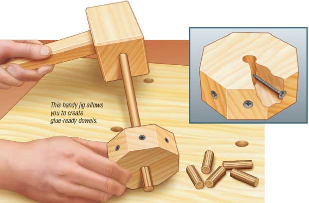 Octagonal Dowel-fluting Jig