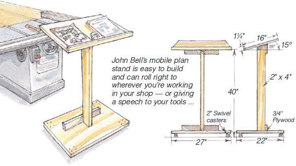 Mobile Plan Stand