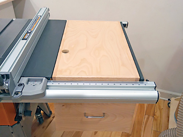 Adding Extra Table Saw Storage