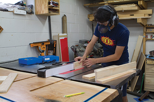Cutting parts for frame-and-panel door construction