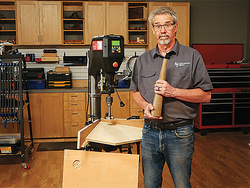 Setting drill press for 7 degree angle cut