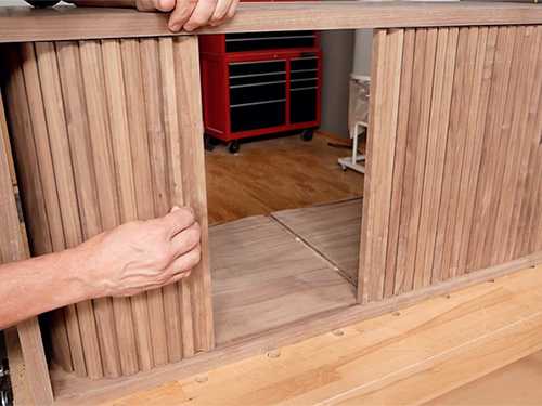 Gluing Techniques Making Tambour Sliding Cabinet Doors