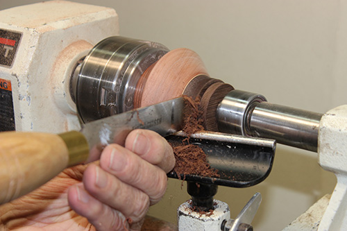 Sanding down tealight candleholder base