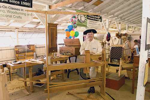 Ernie Conover in Colonial garb