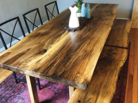 Finished trestle table