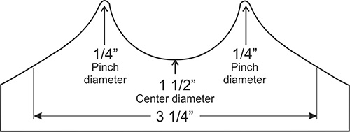 Candy ornament template drawing