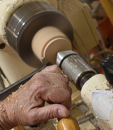 Cutting tenon on tea strainer cup