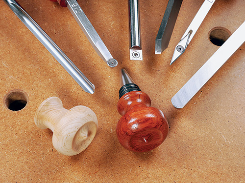 High speed turning tools to make bottle stoppers