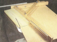 Adjustable table saw jig