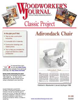 Woodworker’s Journal Classic Downloadable Plans