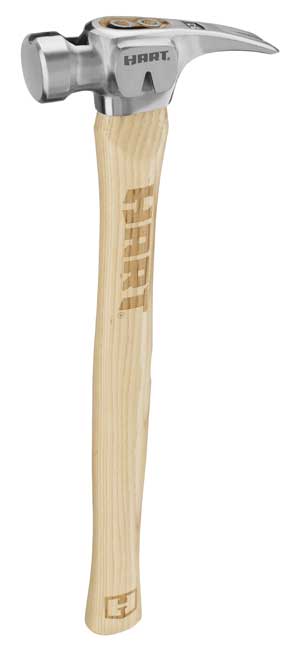 Hart HH21HSS Smooth Face Hickory Framing Hammer