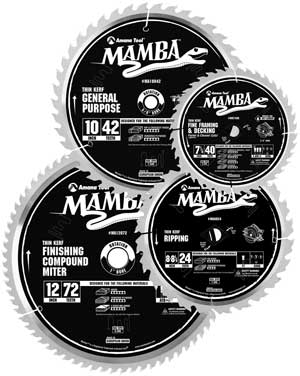 Amana Mamba Thin-Kerf Saw Blades