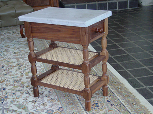 Classic walnut end table