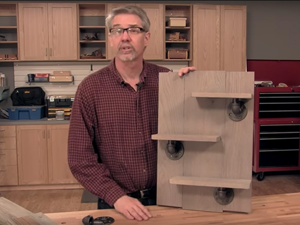 VIDEO: How to Make a Wall Shelf with a Weathered Wood Finish