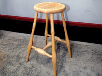 Four legged ash stool