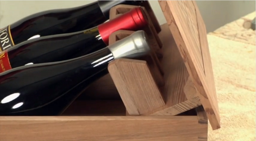 Adding a Lift Mechanism to a Wine Gift Box