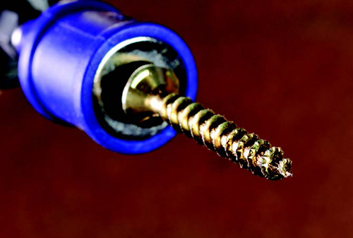 A serrated thread on a screw reduces required driving torque and splitting, and it allows the screw to develop and maintain high withdrawal strength.