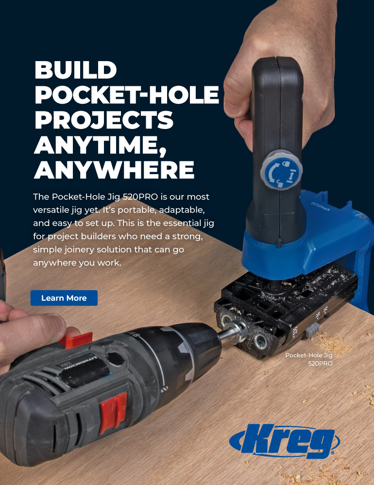 Build Pocket-hole Projects Anytime Anywhere with Kreg