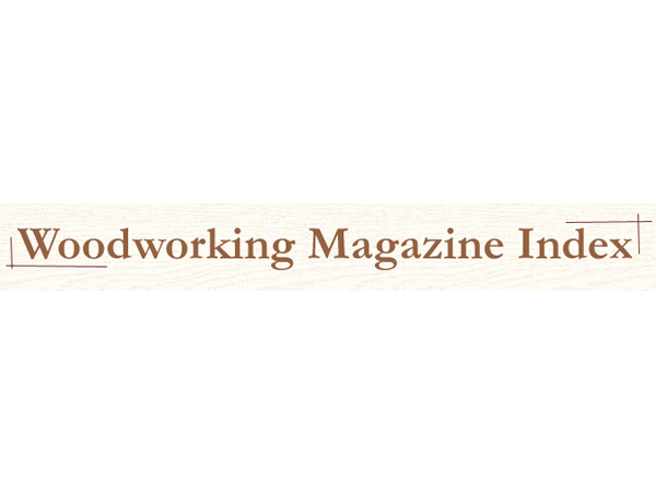 Woodworking Magazine Index