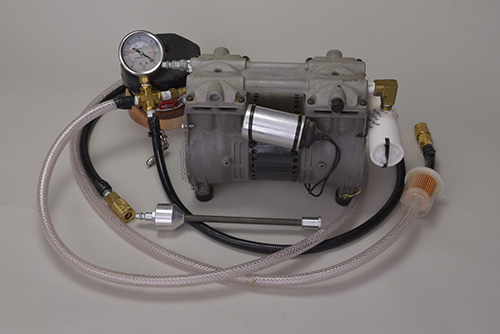 Example of a vacuum pump for woodturning
