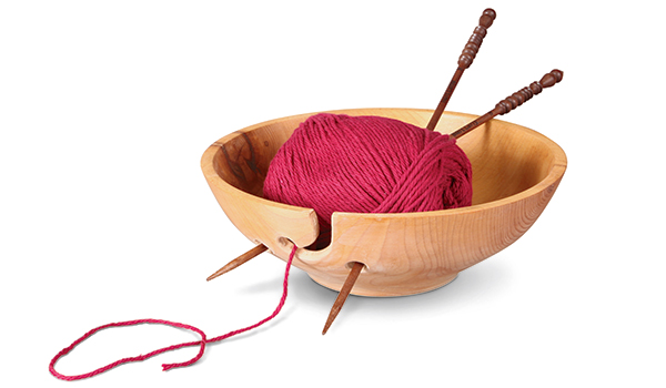 Turned Knitting Bowl and Stand Plan