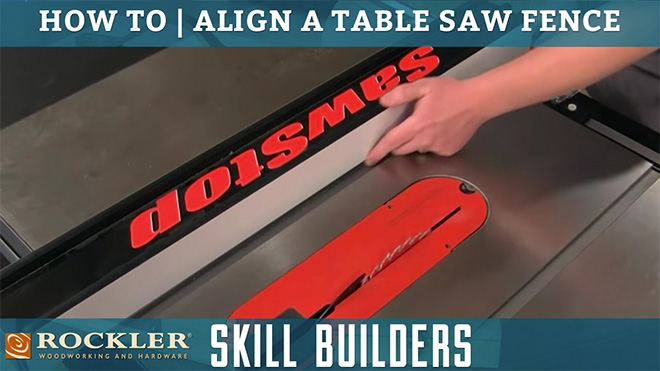 How to Align a Table Saw Fence