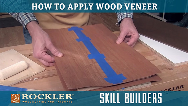 Applying wood veneer