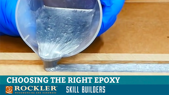 Pouring epoxy resin