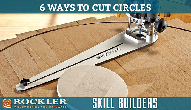 Using a circle cutting jig and router