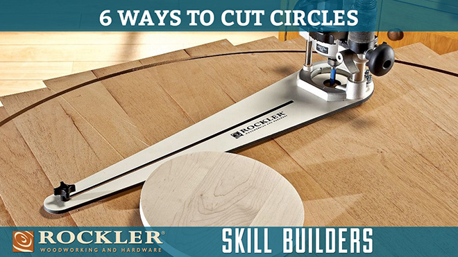 Using a circle cutting jig and router